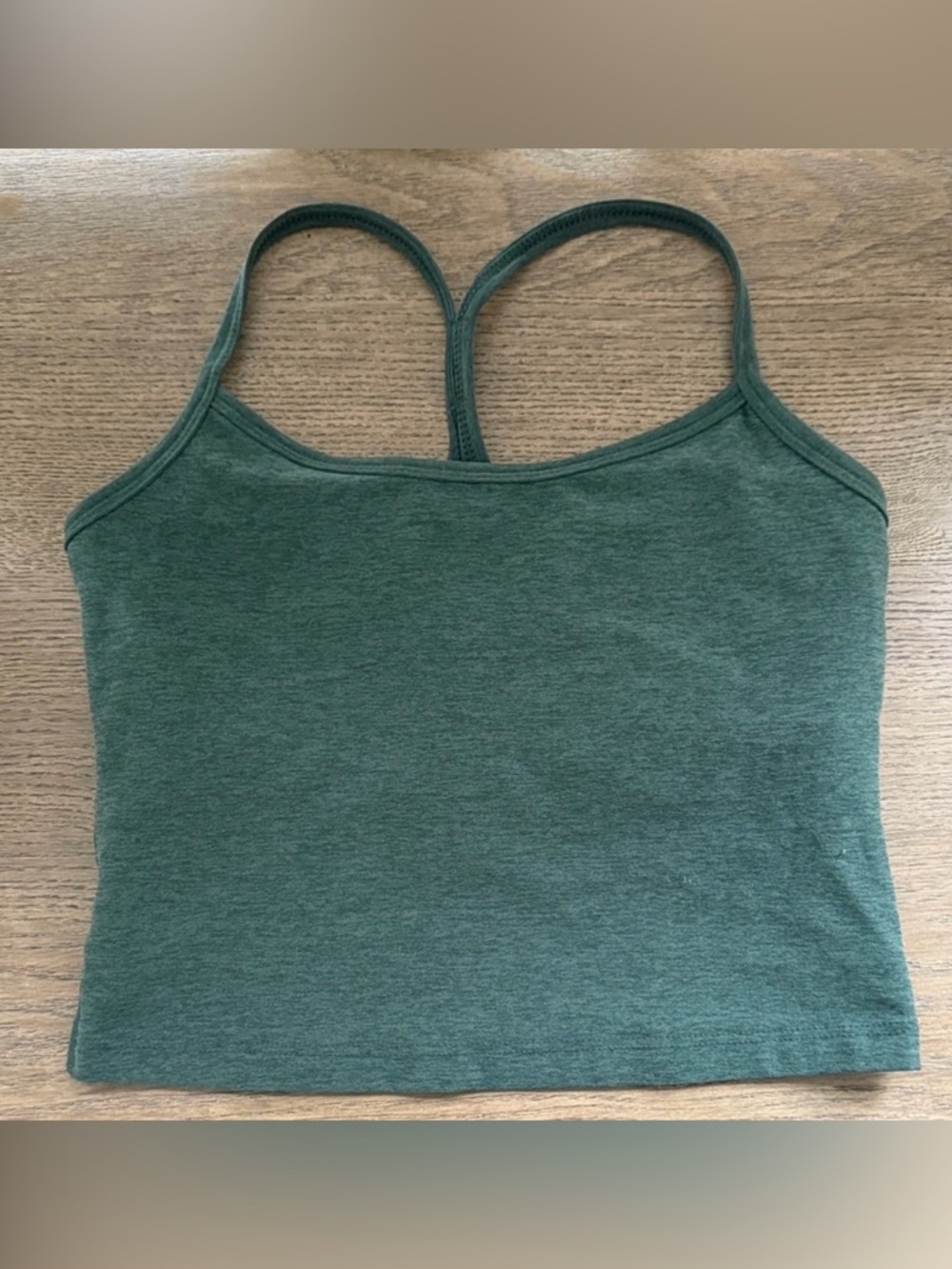 Beyond Yoga Spacedye Slim Racerback Cropped Tank - Green XS